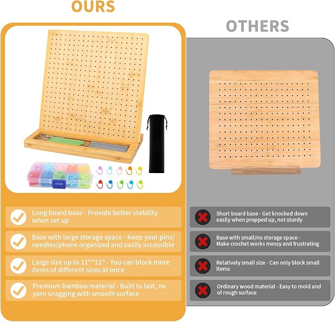 iHansee 11" Crochet Blocking Board - Image 4