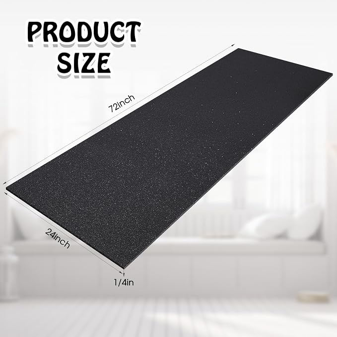 Amylove Polyurethane Foam 24" x 72" High Density Cushion Upholstery Foam Sheet - Image 2