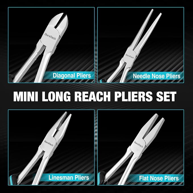 DURATECH 4PCS Long Reach Pliers Set - Image 5