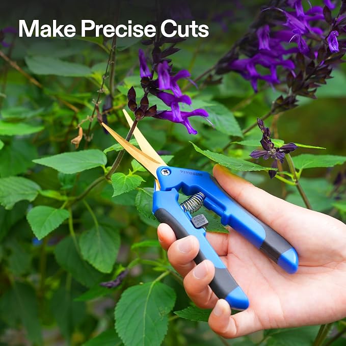 VIVOSUN 6-Pack 6.5 Inch Gardening Scissors Hand Pruner Pruning Shear - Image 2
