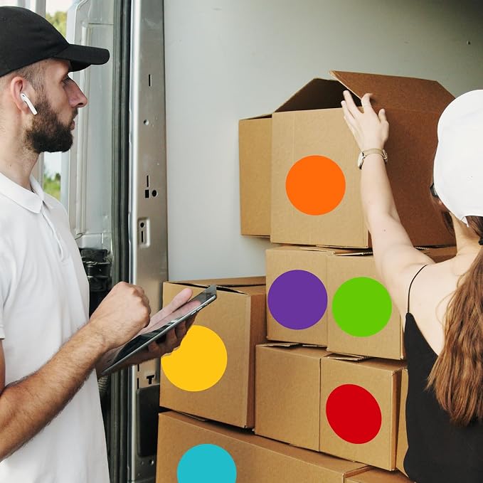 STARLIBOO 6" Round Large Colored Stickers Labels, Dots Circles Stickers - Image 6