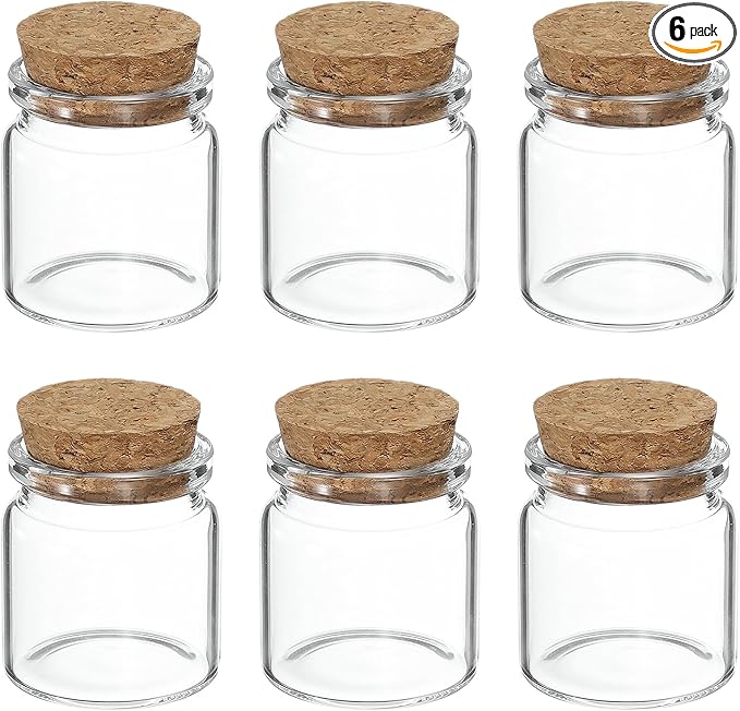 uxcell 6Pcs Mini Glass Bottles by uxcell