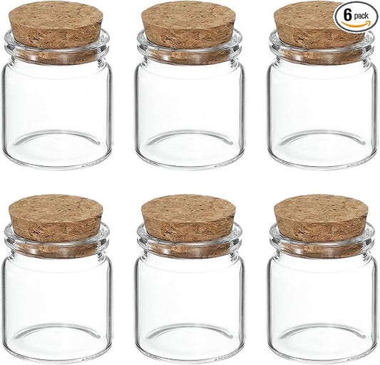 uxcell 6Pcs Mini Glass Bottles by uxcell