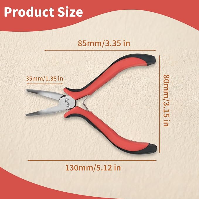 Bent Nose Pliers 5"-5 Pack Bent Nose Pliers - Image 2