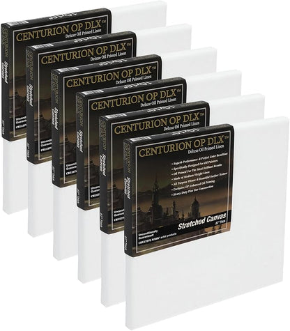 Centurion Deluxe Professional Oil Primed Linen Stretched Canvas, 11oz Linen by Centurion