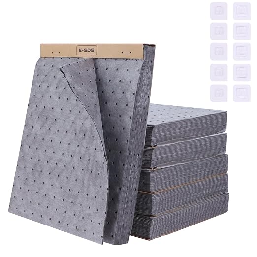 E-SDS Oil Absorbent Pads with Wall Hooks by E-SDS