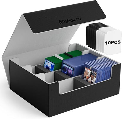 Mlikero Card Deck Case for Trading Cards 1800+, Trading Card Storage Box for by Mlikero