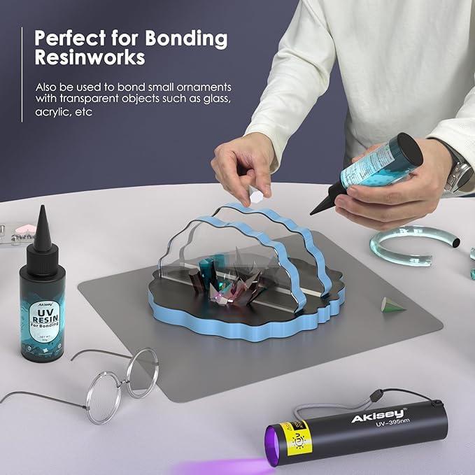 100g UV Resin for Bonding, Akisey UV Glue for Repairing Glass, Resin Decoration - Image 6