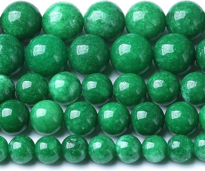 12MM Blackish Green Cloudy Chalcedony Stone Beads Round Loose Beads by Unknown