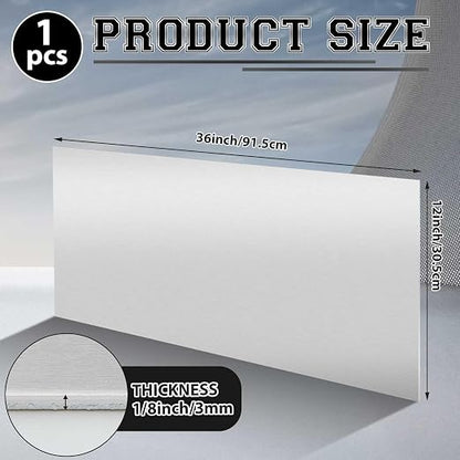 1 Pack 5052 Aluminum Sheet Metal 12" x 36" Aluminum Plate 1/8 Inch Thickness - Image 2
