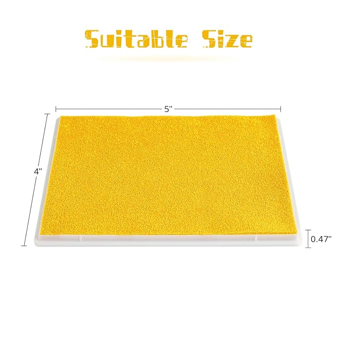 Ink Pad, 5x4'' Washable Non-Toxic Ink Stamp Pad - Image 2