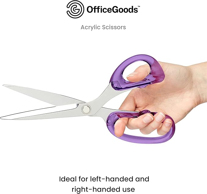 OfficeGoods 9” Stainless Steel Acrylic Scissors - Image 5