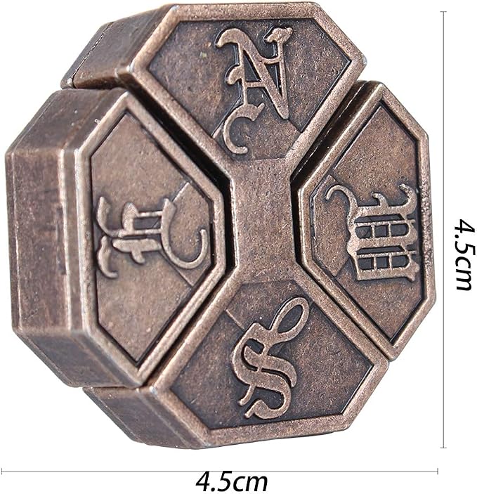 Brain Teaser Puzzle for Adults Puzzles Metal Hole Lock Adult Educational Toy - Image 3