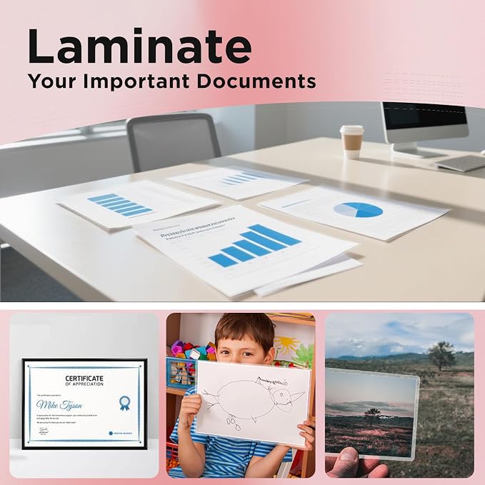 Matte Laminating Sheets 9 x 11.5 Inches, 3 Mil Thick, 30 Pack - Image 7