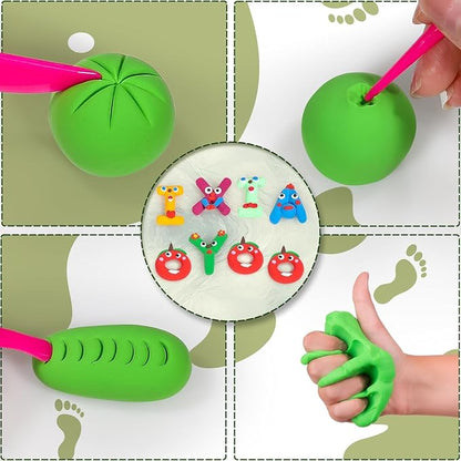 Air Dry Clay for Kids, 60 Colors Molding Magic Clay, Safe & Non-Toxic, DIY - Image 8