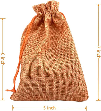 Palmhomee Pack of 25 Burlap Gift Bags - Image 3