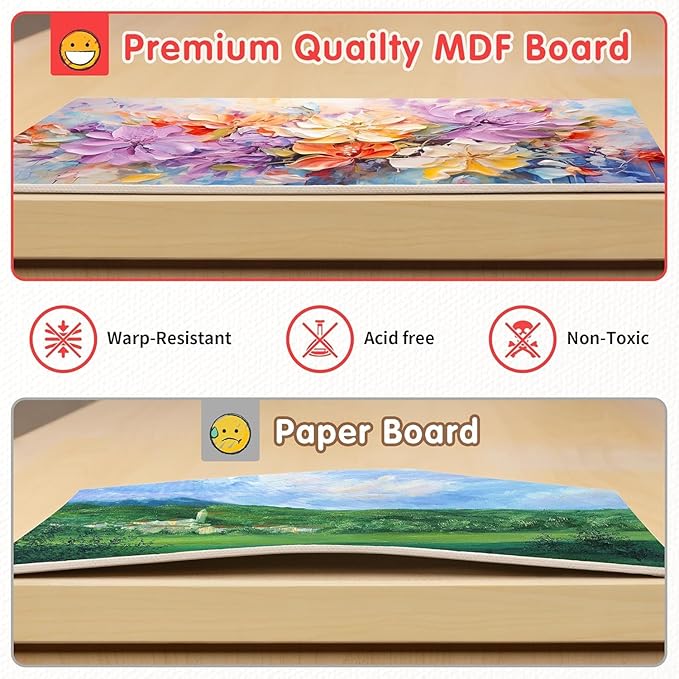 FIXSMITH Painting Canvas Panel Boards -Art Canvas, 24 Pack Small Square Canvases - Image 4
