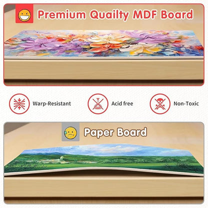 FIXSMITH Painting Canvas Panel Boards -Art Canvas, 24 Pack Small Square Canvases - Image 4
