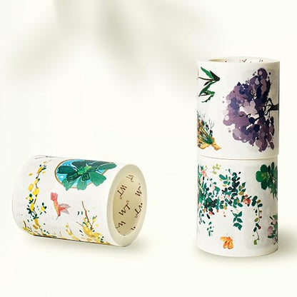 WT Spring Oasis Washi Tape Sticker Set, 3 Rolls, Original Designs, - Image 7