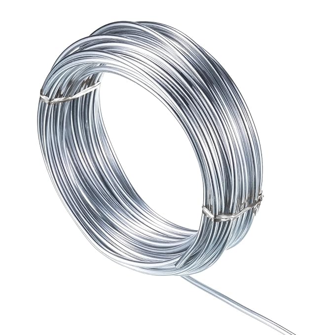 2mm Aluminum Wire, 100 Feet 12 Gauge Bendable Anodized Metal Wire by YuxingK