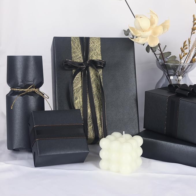 NESCCI Matte Wrapping Paper, Solid Color Pearly-Lustre Paper-3 Roll, 17 Inches - Image 6