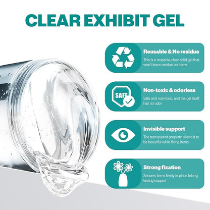 6.07 OZ Clear Exhibit Gel for Museum, Removable Clear Exhibit Putty for Museum - Image 2