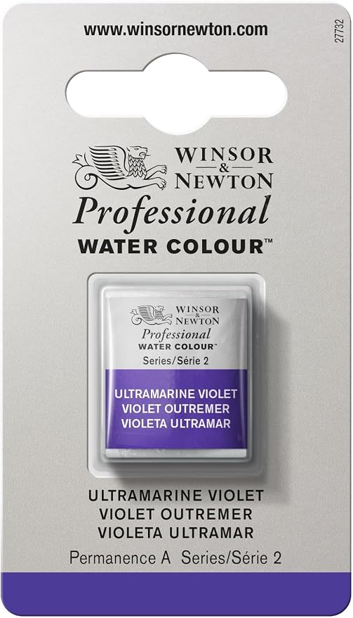 Winsor & Newton Professional Water Colour Paint, Half Pan, Ultramarine Violet by WinsorNewton