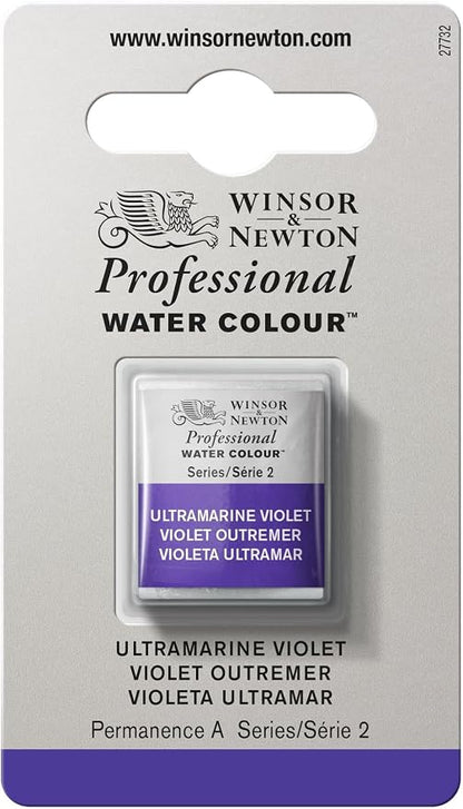 Winsor & Newton Professional Water Colour Paint, Half Pan, Ultramarine Violet by WinsorNewton
