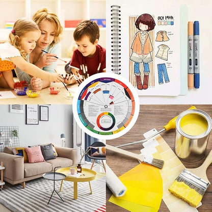 Pocket Color Wheel, Paint Mixing Learning Guide Art Class Teaching Tool - Image 6