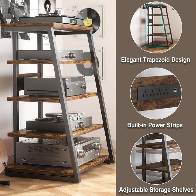 Armocity 5-Tier AV Media Stand - Image 4