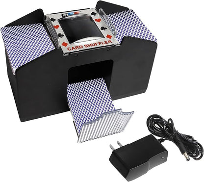 GSE Games & Sports Expert 4-Deck Automatic Card Shuffler, AC/DC-Power & by GSEGamesSportsExpert