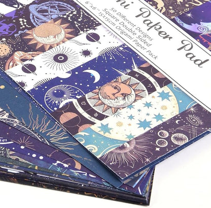 Origami Paper Kit 100 Sheets 70GSM 6 Inch Square Double Sided Color 100 Vivid - Image 6