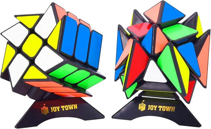 JoyTown Speed Cube Set of 2 Bundle Pack Windmill Cube Magic Puzzle, YJ Axis V2 - Image 7
