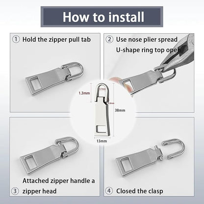 VICHERIA Zipper Repair Kit, Universal Size #5 Zippers - Image 7