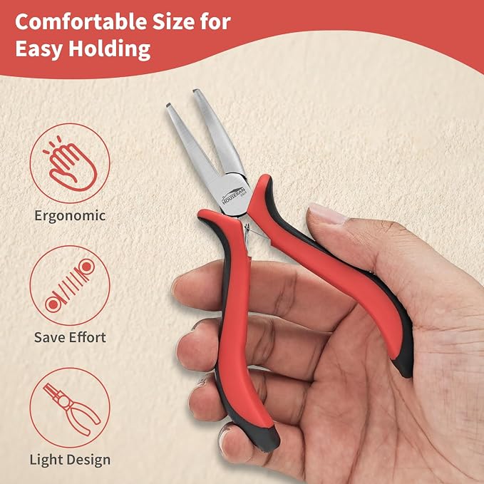 Bent Nose Pliers 5"-5 Pack Bent Nose Pliers - Image 3