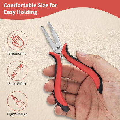 Bent Nose Pliers 5"-5 Pack Bent Nose Pliers - Image 3