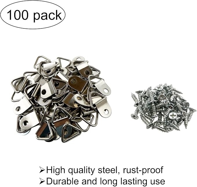 Silver Triangle Ring Picture Hangers - Image 2