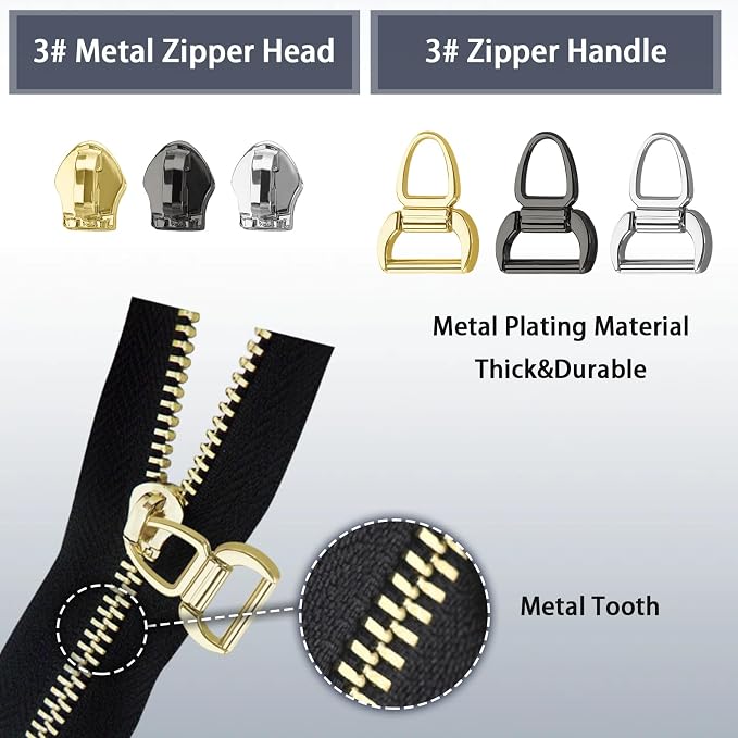 VICHERIA Zipper Repair Kit, Universal Zippers - Image 4