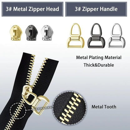 VICHERIA Zipper Repair Kit, Universal Zippers - Image 4