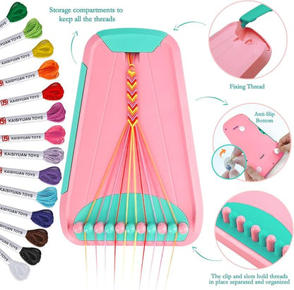 Friendship Bracelet Making Kit for Girls, Arts and Crafts Bracelets String - Image 2