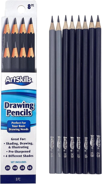 ArtSkills Sketch Pencils for Drawing, Graphite Art Pencil Set for Sketching & by ArtSkills