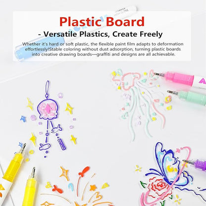 kander Direct Liquid Highlighter Acrylic Marker, 12 Colors Gel Pens - Image 8