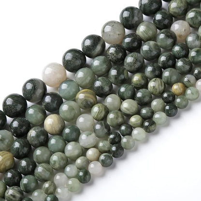 90pcs 4mm Natural Green Hair Quartz Stone Beads - Image 2