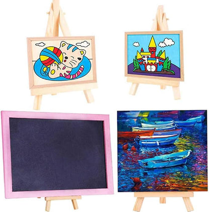 9.4 Inches Tall Wood Easels Set of Tabletop Display Easels, Art Craft Painting - Image 5