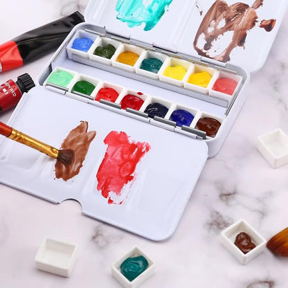 LOONENG Empty Watercolor Palette, Empty Watercolor Tin - Image 5