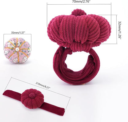 Wrist Pin Cushions, Sewing Needle Cushion kit - Image 2