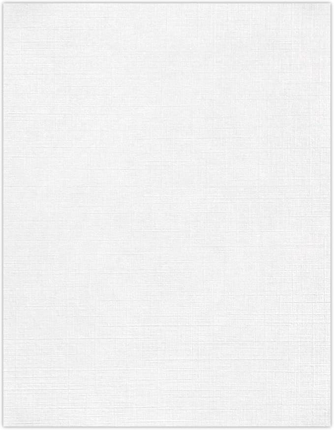 LUXPaper 8.5" x 11" Paper | Letter Size | White Linen | 24lb. | 1, 000 Qty by Unknown