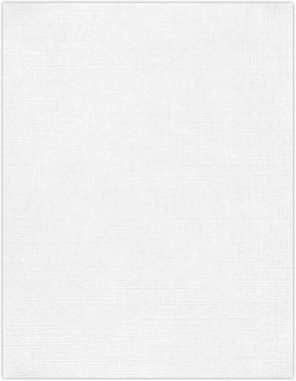 LUXPaper 8.5" x 11" Paper | Letter Size | White Linen | 24lb. | 1, 000 Qty by Unknown