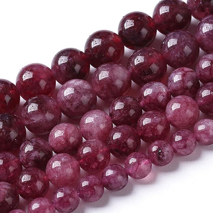 180PCS 4MM Natural Stone Kunzite Purple Jade Beads Round Loose Beads - Image 2