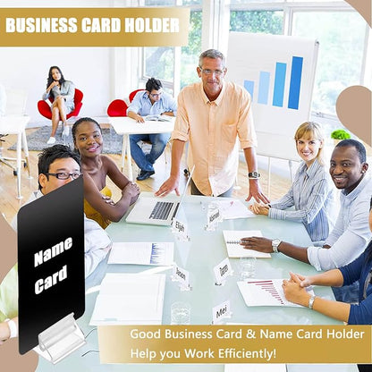 Table Number Place Card Playing Card Holders 60 Pack, Small Clear Acrylic - Image 5